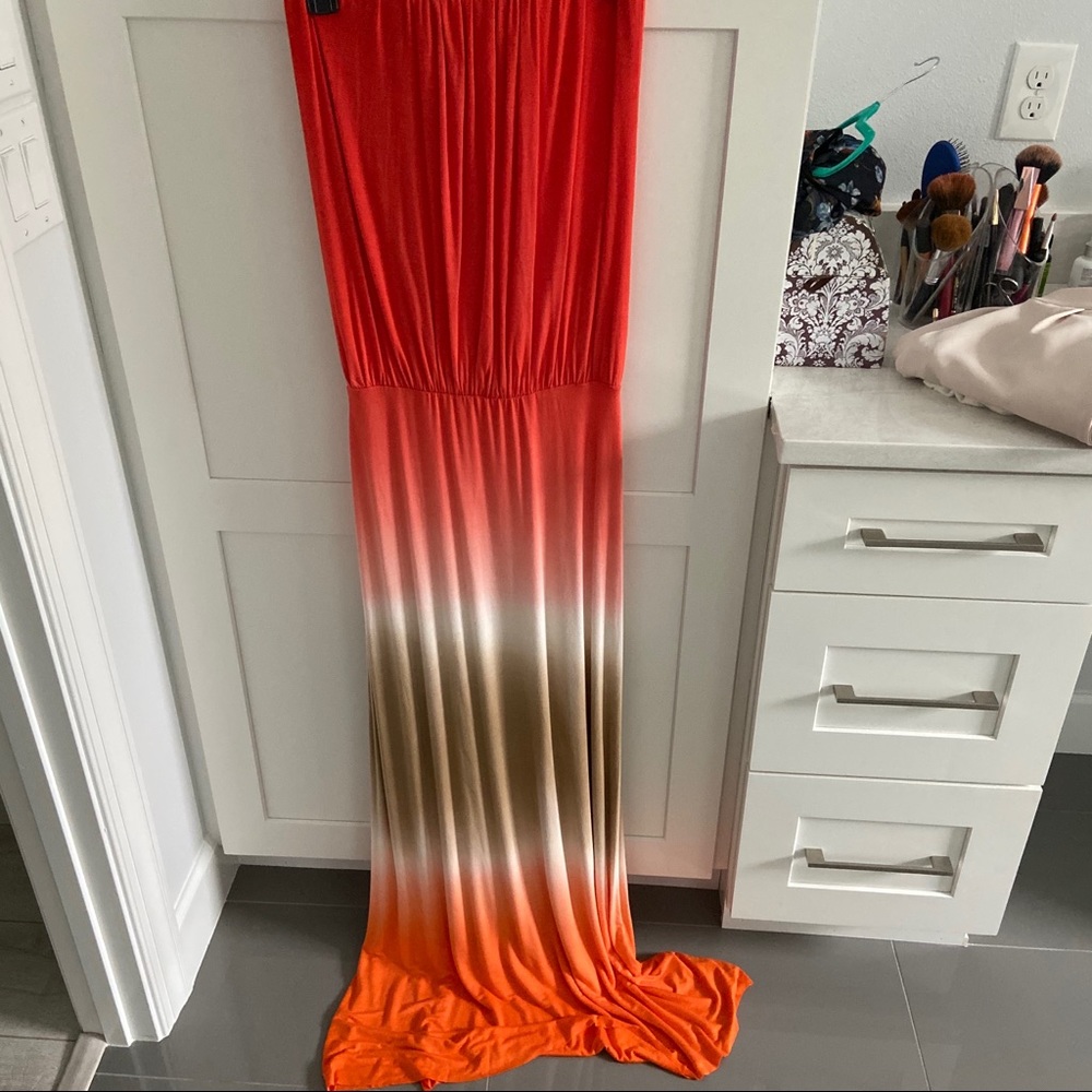 Strapless long ombré dress. Brand new never worn